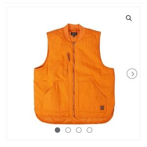 Brixton Abraham Men's Reversible Bold Orange Vest—XXL